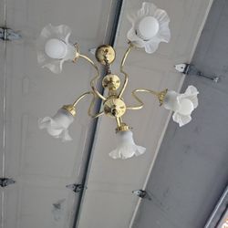 Chandelier gold collor