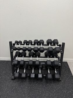NEW 5-50 lbs Dumbbell Set with Rack, 550 LBS Total Dumbbells Set for Home Gym Equipment Weights