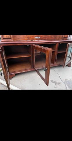 Wooden entertainment center