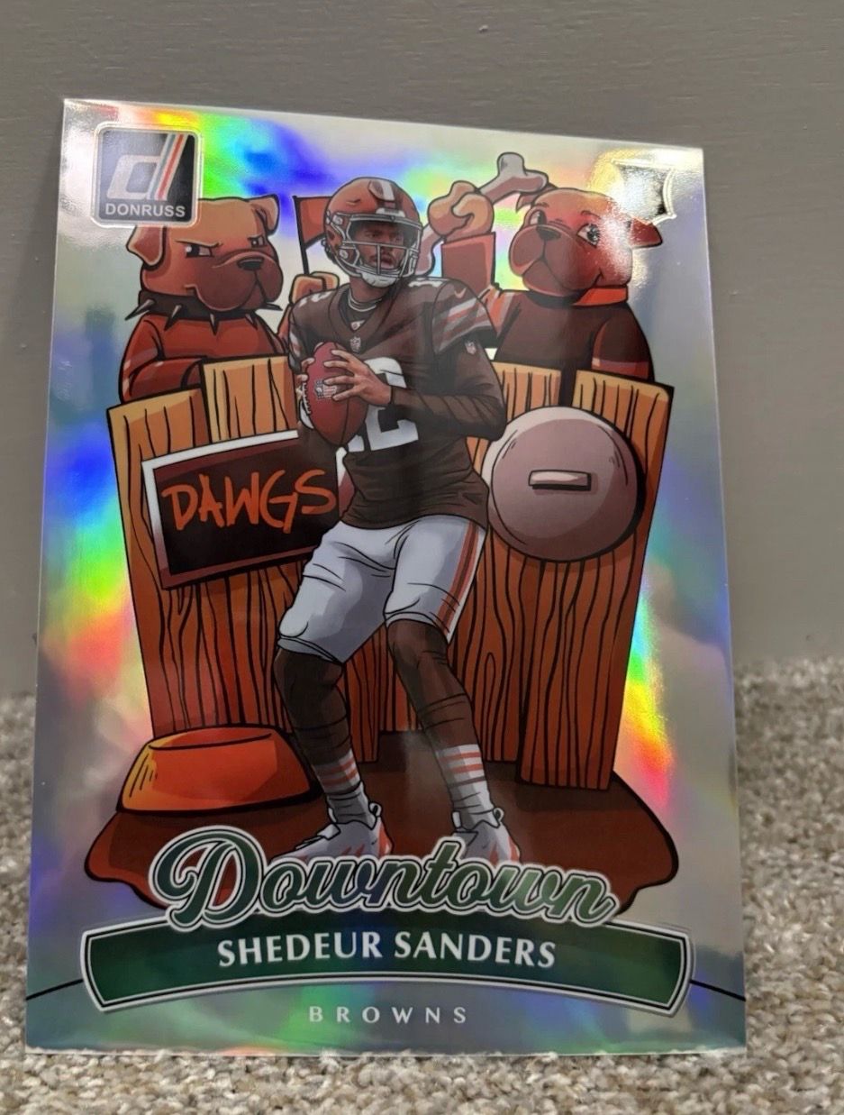 Panini Donruss 2025 “ROoKIE CARD” Shedeur Sanders #17 Downtown! Oversized Browns