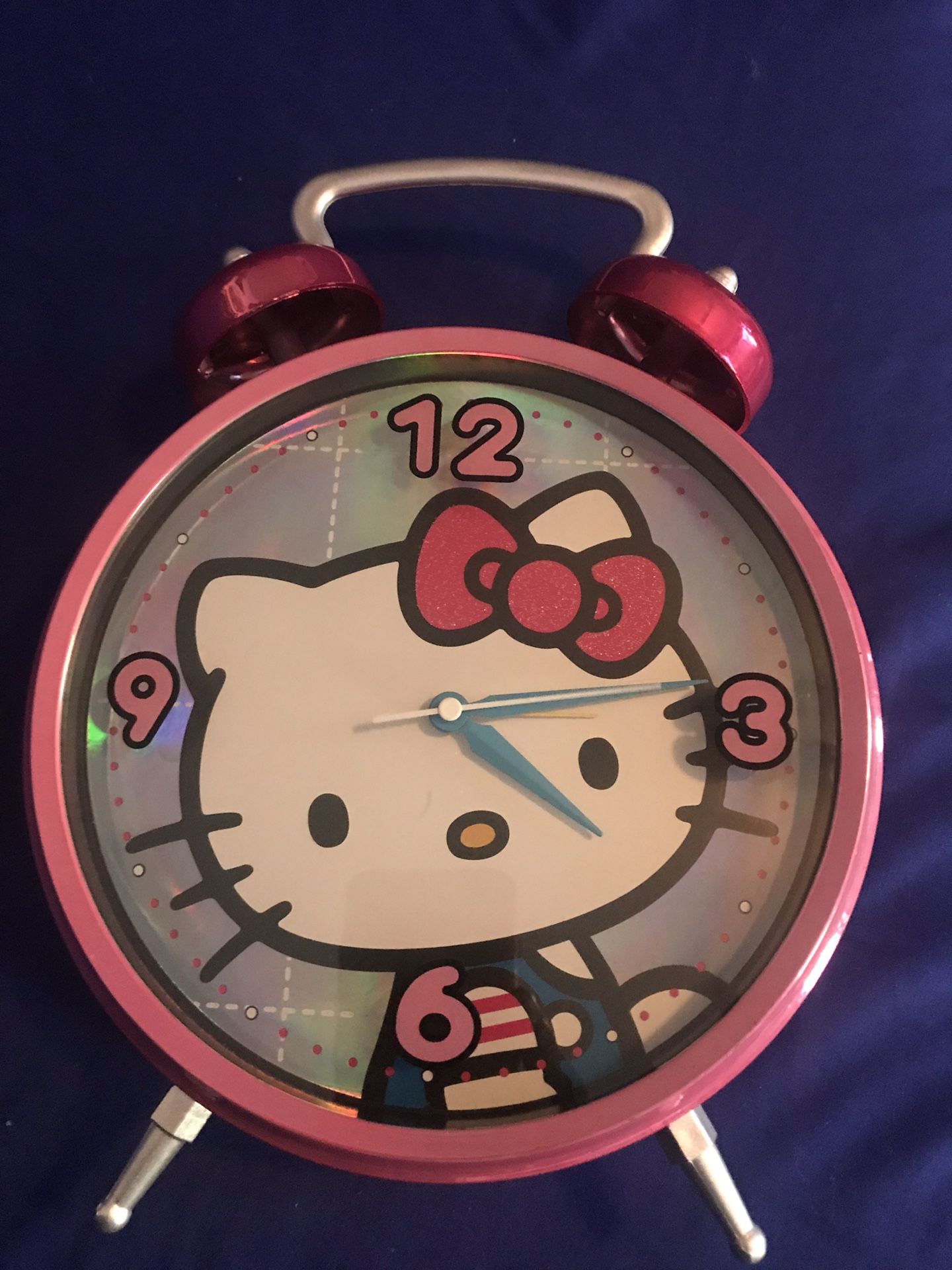 Large (13”x 8.5”) Hello Kitty alarm clock Table top or wall