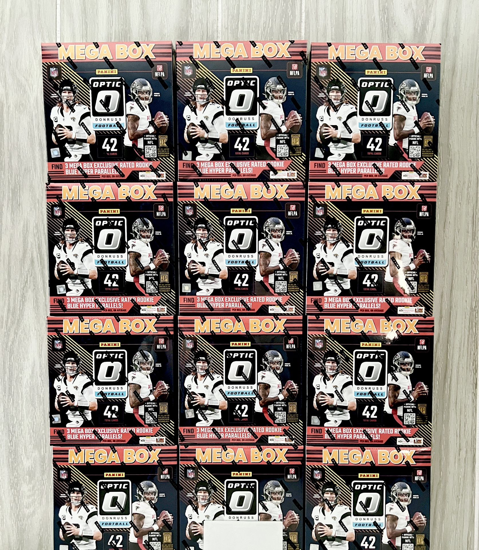 Optic Football Mega Box 2024 Panini NFL Mega Boxes 12 Available Blue Hyper Walmart