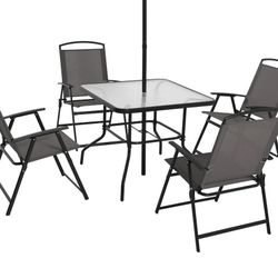 Deck Chairs And Table