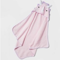 Cloud Island Dino Pink Hooded Towel 