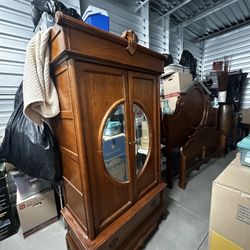 Armoire Solid High End Mirror Front 