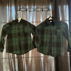 Hooded Thick Flannel Shirts(2)
