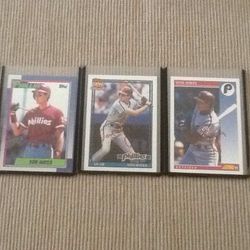 Von Hayes Autographed Baseball Cards