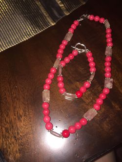 Handmade necklace & bracelet set