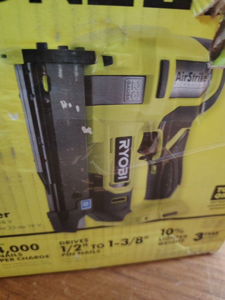 Ryobi 23 Ga Pin Nailer