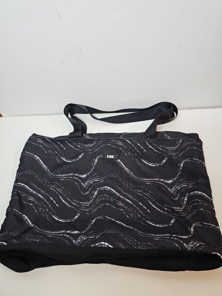 Victoria's Secret Pink Large Zip Tote Shoulder Bag Overnight Bag