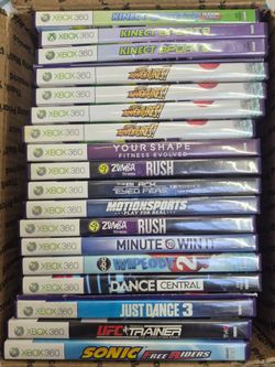 Xbox 360 Kinect 20 Game Bundle Set Pre-owned