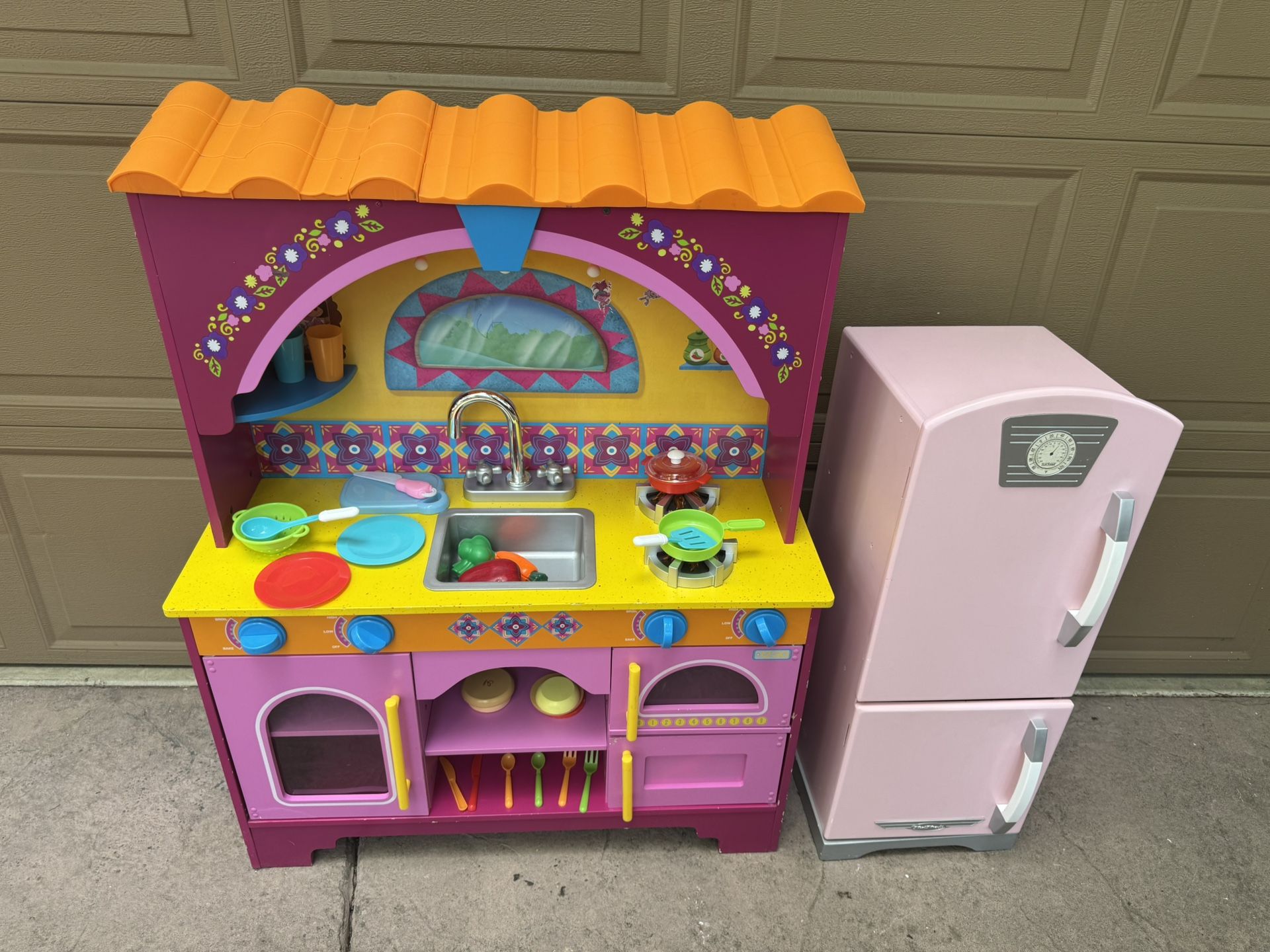 Wooden Play Kitchen And Attachment