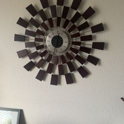 Mid-century modern wall clock
