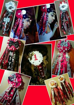 Homecoming headband mums!