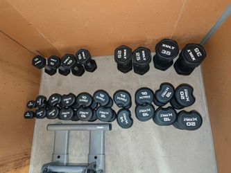 Dumbbells + Rack! 390lbs