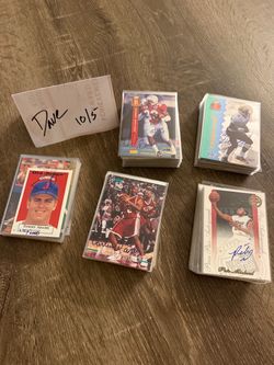136 autographed cards