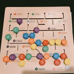 Wood Puzzle Number Match