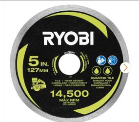 Ryobi 5 in diamond tile cutting blade.
