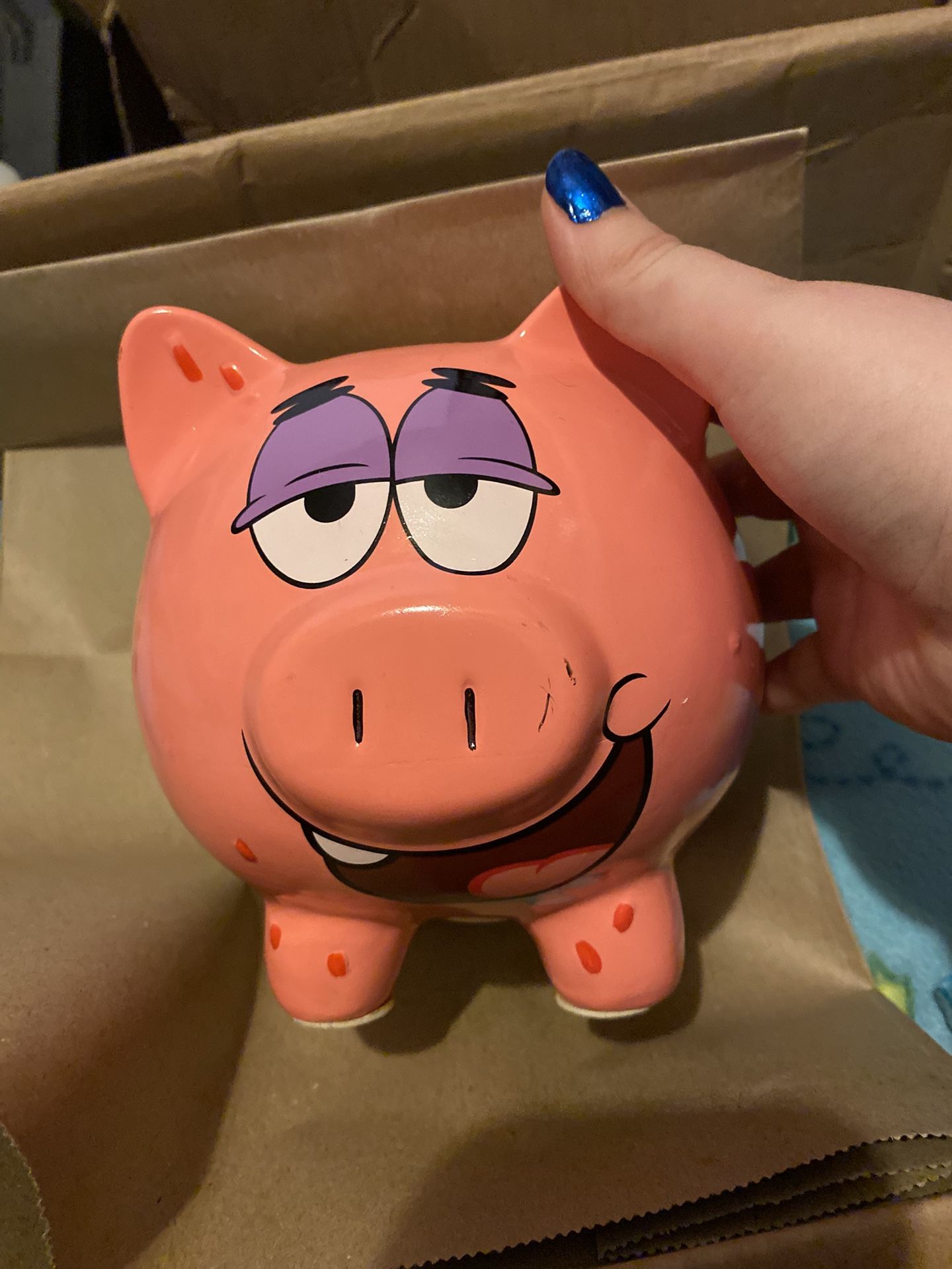 Patrick Star Fish Piggy Bank