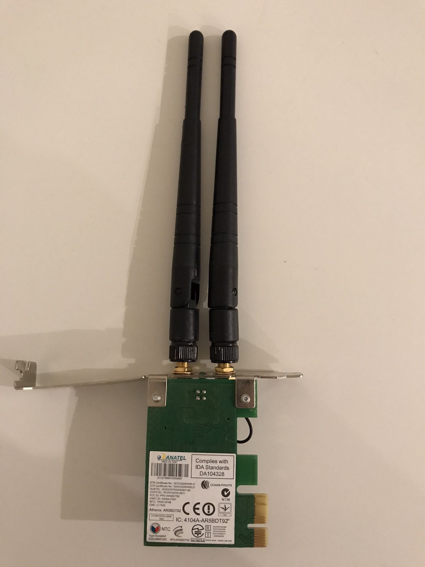 Dell Anatel wireless network card and dual antenna for Sale in Lake ...