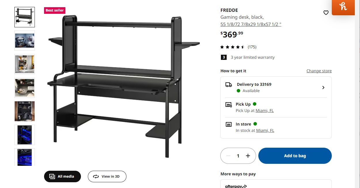 IKEA FREDDE DESK