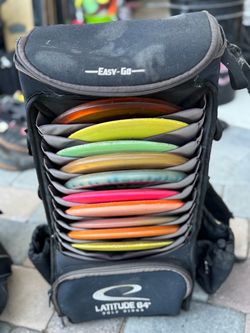 Latitude 64 Easy-Go Disc Golf Bag with Discs