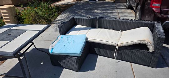 Free outdoor table and patio set.
