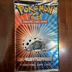 Pokemon EX Ruby & Sapphire Booster Pack Lairon Art Factory Sealed/New! 💎