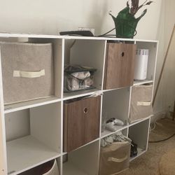 Rustic Cubed Bookshelf