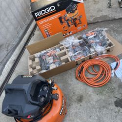 Compresor Rigid 3 Tool  Y Manguera 
