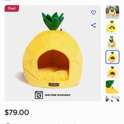 Pineapple Dog Bed 