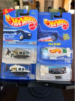 Aerodynamic set of hot wheels; blimps and helis