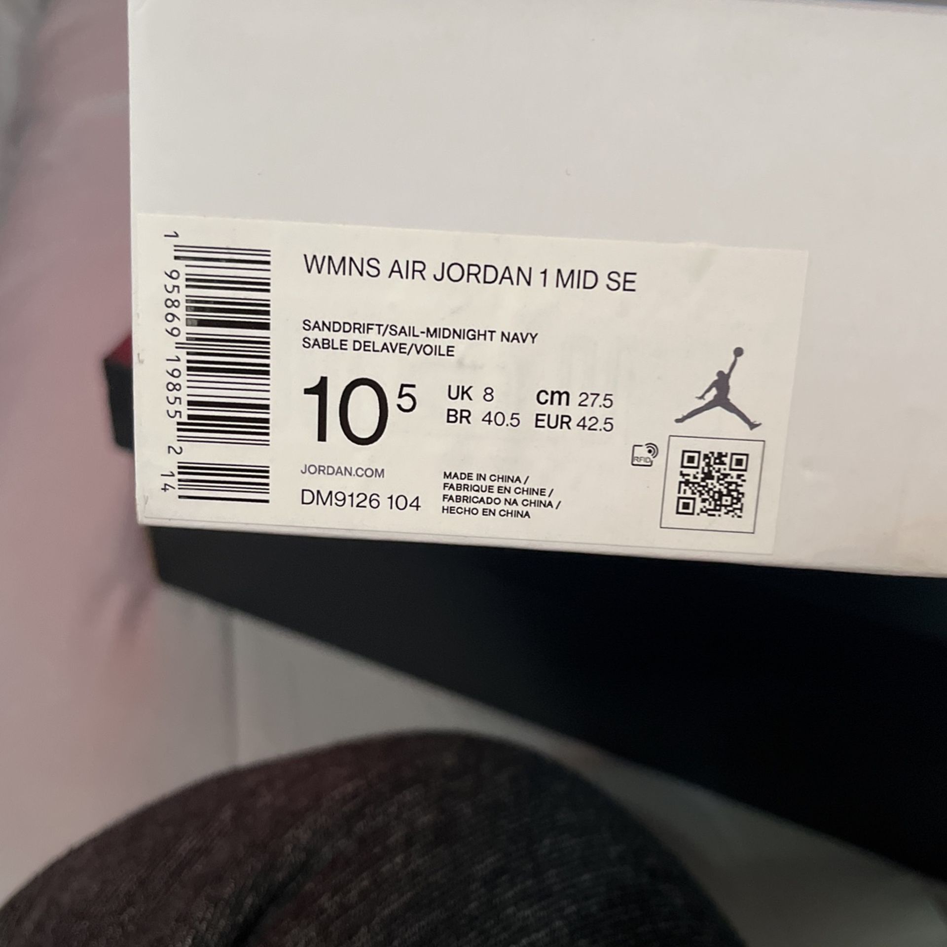 Jordan 1 Size 10.5 Wmns