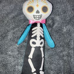 Day of the Dead Sugar Skull Plush Wobble Doll Halloween Cinco De Mayo Preowned