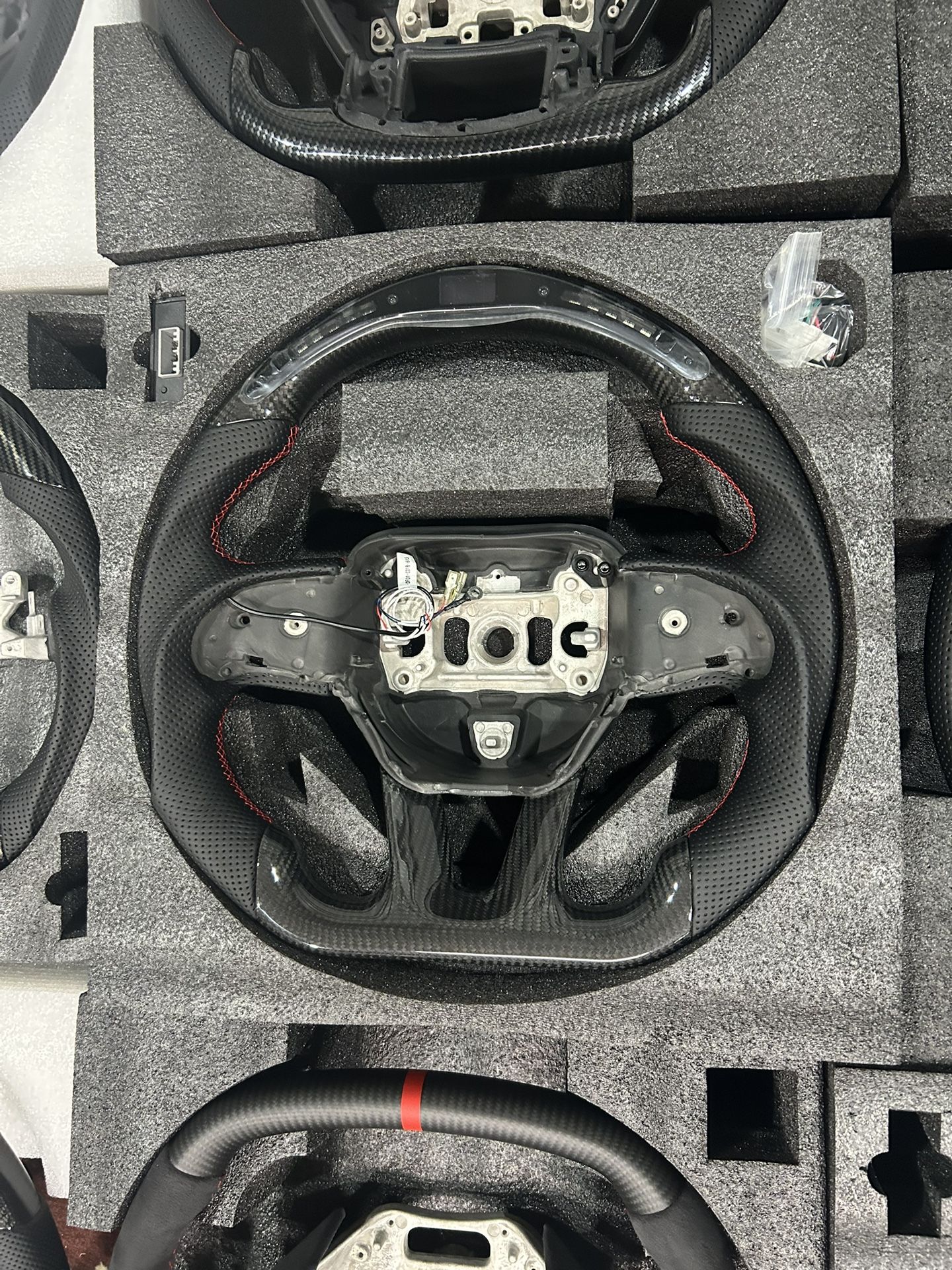 Dodge LED Carbon Fiber Steering Wheel (2014-2023)