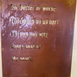 Rustic Metal Sign
