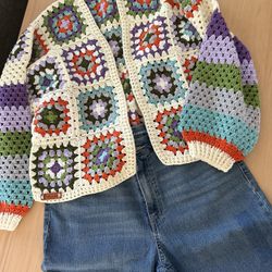 Handmade Crochet Cardigan…..