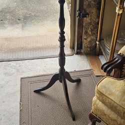 Wood Pestal With Marble Top