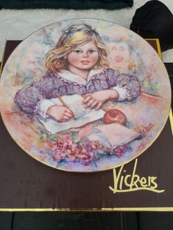 "Wistful" Mary Vickers Plate