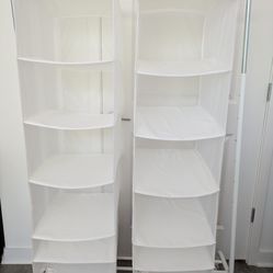 IKEA RIGGA Clothes Rack and 2 SKUBB Organizers