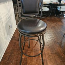 6 Iron Bar Stools  Swivel 30in