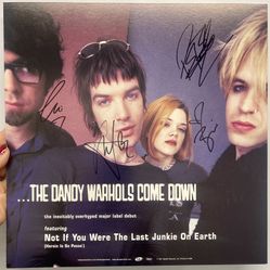 THE DANDY WARHOLS SIGNED ROCK POSTER 