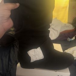 Black suede Knee High boots