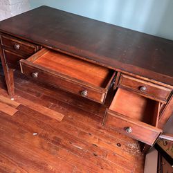 Old Hardwood Desk