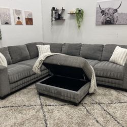 Gray Sectional Couch - Free Delivery 