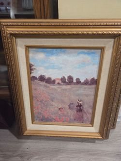 Monet Poppy Field Framed Print