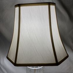 Vintage Corner Cut Cream Bell Lampshade Lamp Shade 