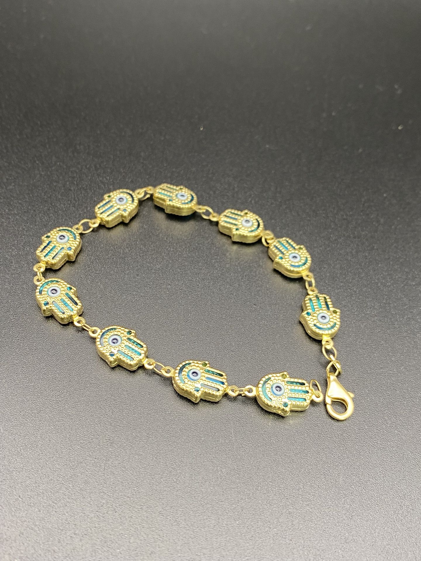 14 K Evil Eye Bracelet 