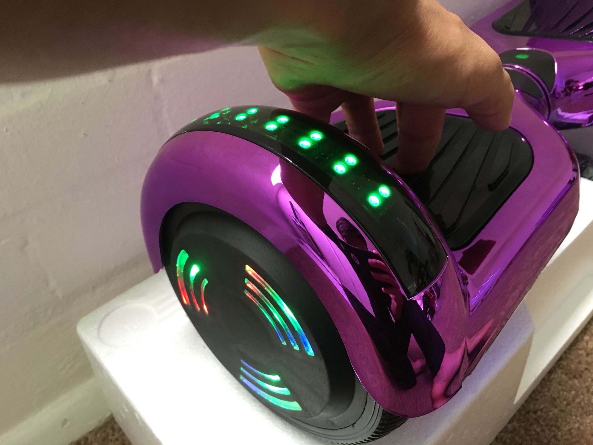 Brand new purple metallic hoverboard