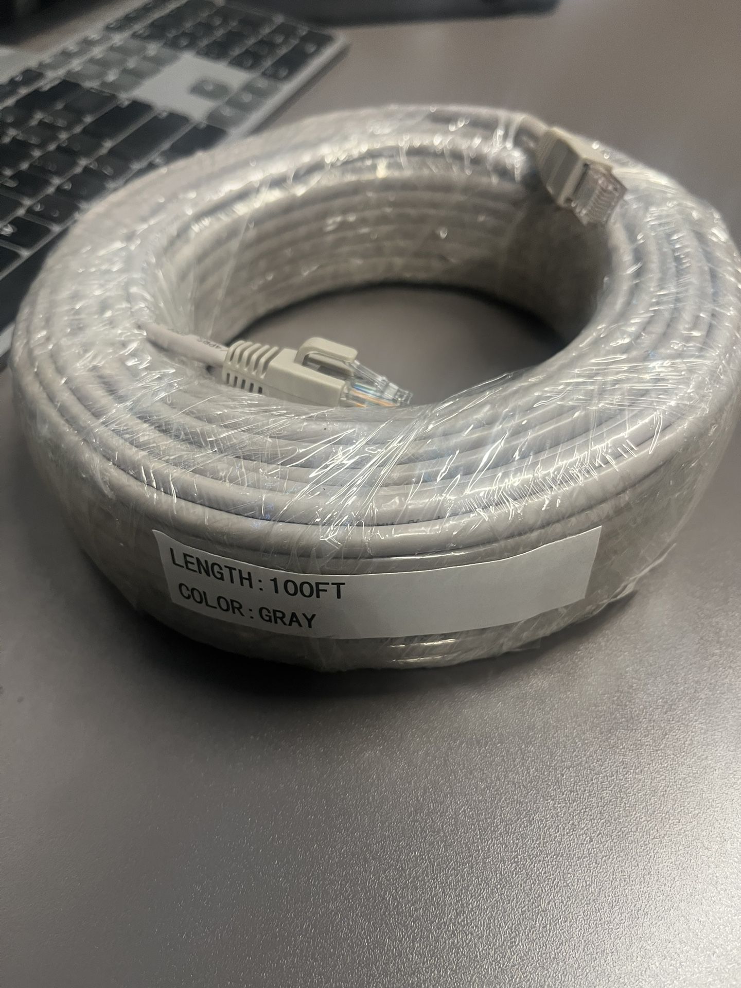 100ft cat5 cat6 internet cable ethernet cable for modem xbox playstation computer imac apple macbook Ip security POE camera